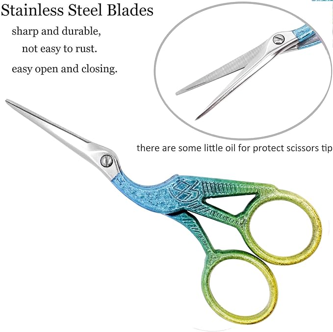 BIHRTC 4.5Inch Stainless Steel Sharp Tip Scissors - Image 3