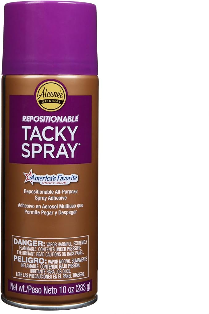 Aleene's Repositionable Tacky Glue Spray, All-Purpose, Temporary Bond Adhesive by Aleenes