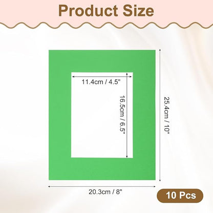 uxcell 10Pcs Picture Mats, 8 x 10 Mat Board Center - Image 2