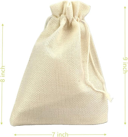 Palmhomee Pack of 25 Burlap Gift Bags - Image 2