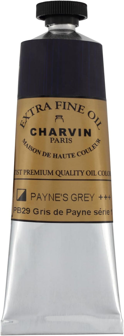 Charvin Extra Fine Oil Paint, Payne's Grey 60 mL - Image 2
