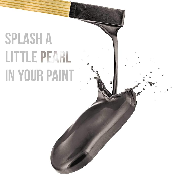 U.S. Art Supply Jewelescent Mica Pearl Pigment Powder, Pewter Grey 3.5 oz Pouch - Image 4