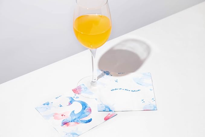 80 pcs Premium Designer Cocktail Beverage Napkins, 3-Ply 5 x 5-inches - Image 9