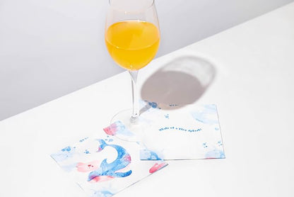 80 pcs Premium Designer Cocktail Beverage Napkins, 3-Ply 5 x 5-inches - Image 9