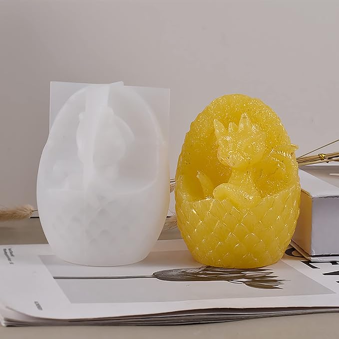 Vertical Dragon Egg Mold Dinosaur Mold Silicone Mold - Image 6
