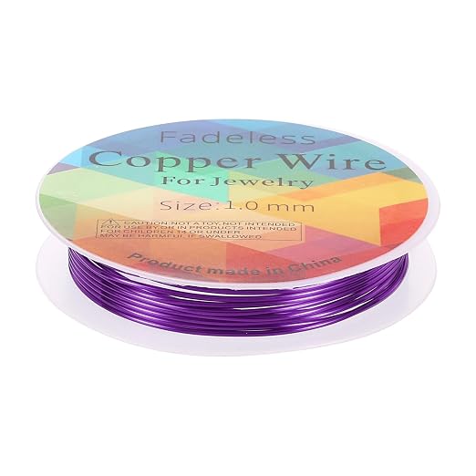 HARFINGTON 5ft Jewelry Wire, 18 Gauge Brass Craft Soft Metal Tarnish Resistant by HARFINGTON