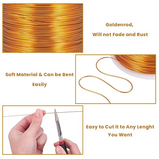 BENECREAT 20 Gauge 770FT Aluminum Wire Anodized Jewelry Craft Making Beading - Image 2