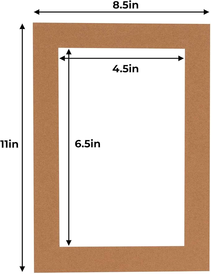 5x7 Mat for 8.5x11 Frame - Image 2