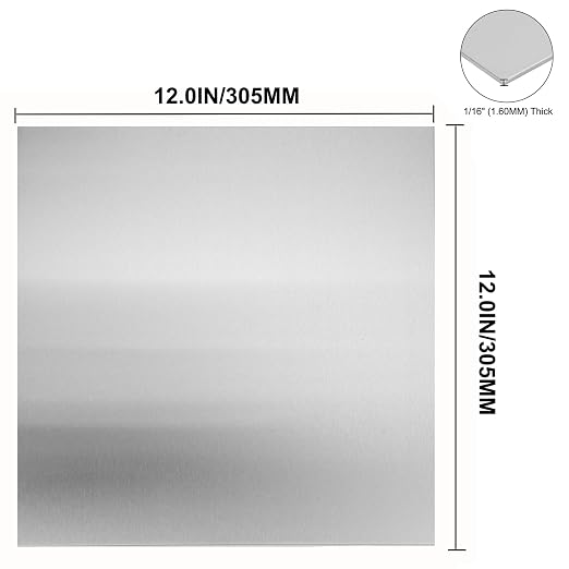 304 Stainless Steel Sheets Metal 12" x 12" x 1/16" Inch 304 Stainless Steel - Image 3
