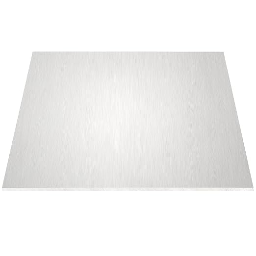 6061 Aluminum Sheet 12 x 12 x 1/4 Inch, Heavy Duty Metal Aluminum Sheet by HEIHAK
