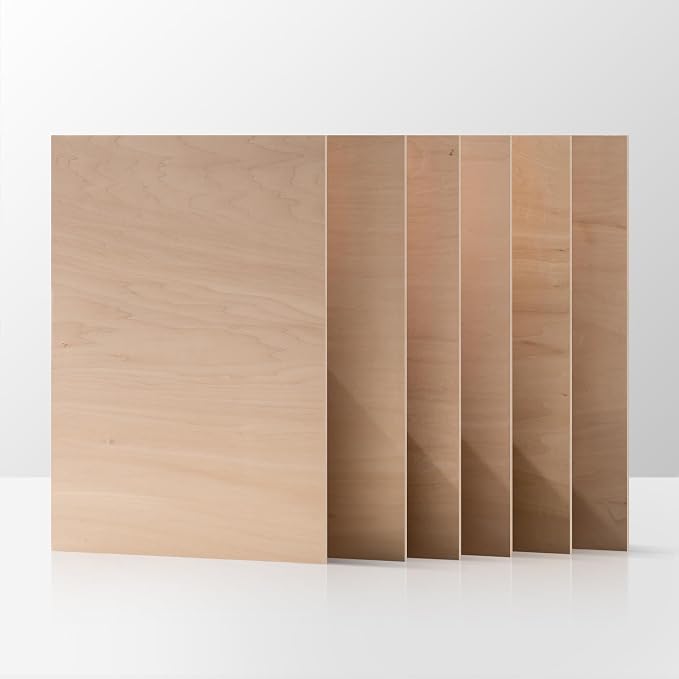 ROBOTIME 6-Pack Basswood Sheets 1/8" by ROBOTIMEBuildingThingstoLife