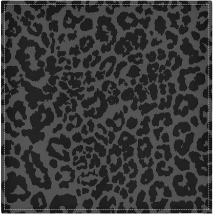 ALAZA Dark Gray Cheetah Leopard Print Cloth Napkins Set of 1, 20x20 Inch by ALAZA