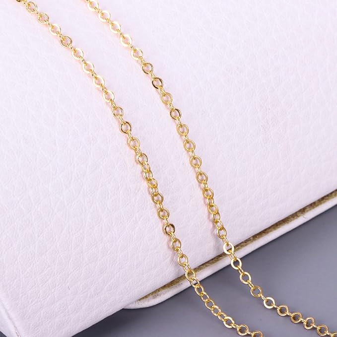 Jishi 60ft Jewelry Necklace Chains 2mm Jewelry Chain Links - Image 4