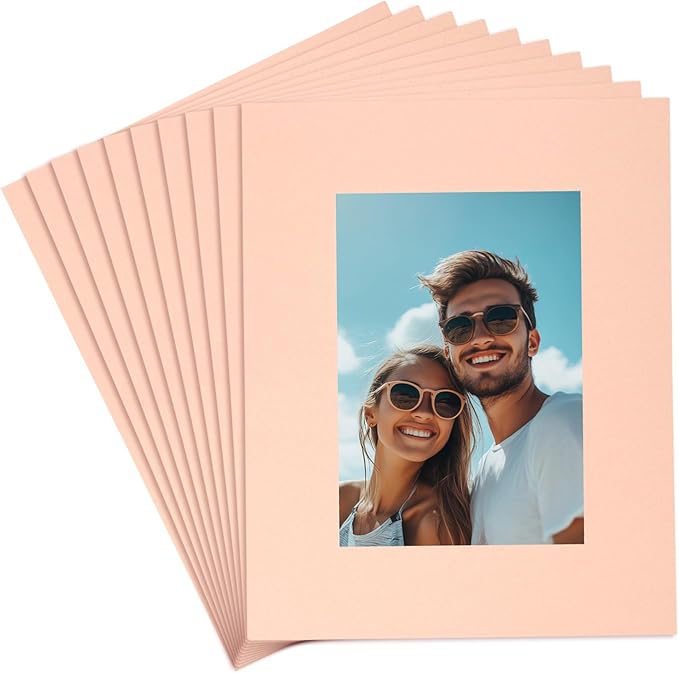 uxcell 10Pcs Picture Mats, 8 x 10 Mat Board Center by uxcell