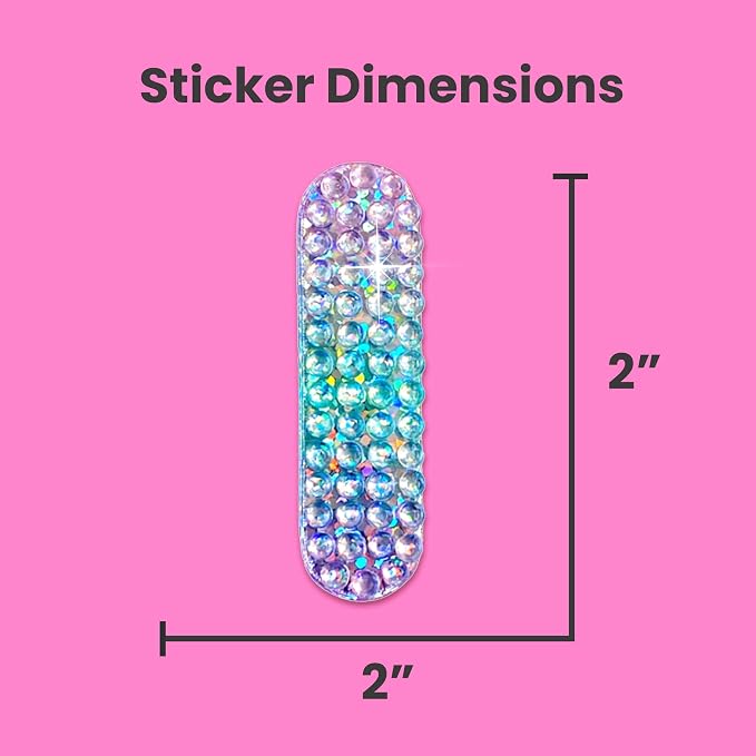 StickerBeans® Rhinestone Alphabet Letter Sticker I - Image 4