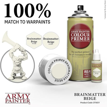 The Army Painter Colour Primer Brainmatter Beige, 400 mL Acrylic Spray Primer - Image 4