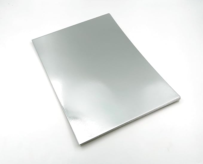 TGXRZX Metallic Silver Cardstock Paper, Size 8 "x 11", Mirror Finish Gold Foil - Image 6