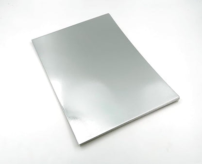 TGXRZX Metallic Silver Cardstock Paper, Size 8 "x 11", Mirror Finish Gold Foil - Image 6