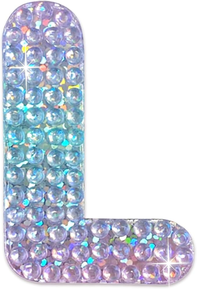 StickerBeans® Rhinestone Alphabet Letter Sticker L by StickerBeans