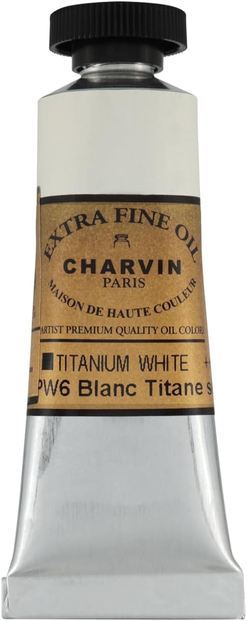 Charvin Extra Fine Oil Paint, Titanium White 20 mL - Image 2