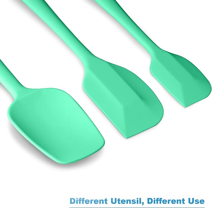 Silicone Spatula 3-piece Set, Ergonomic Handle High Heat-Resistant Spatulas - Image 6