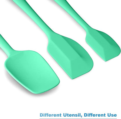 Silicone Spatula 3-piece Set, Ergonomic Handle High Heat-Resistant Spatulas - Image 6