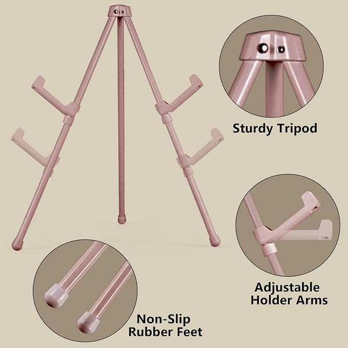 14" High Tabletop Instant Display Easel, Small Desktop Steel Easel Stand - Image 3