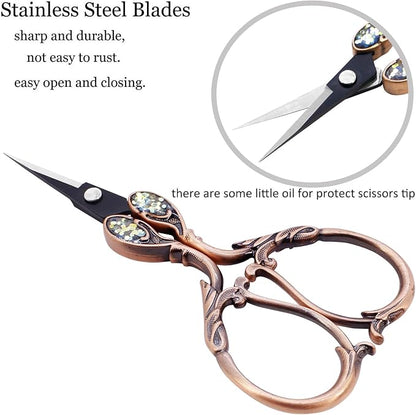 BIHRTC 4.5 Inch Small Vintage Embroidery Scissors - Image 3