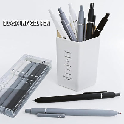 6 Pcs Gel Pens 0.5mm Quick Dry Black Ink Pens Fine Point Smooth Writing Pen - Image 5