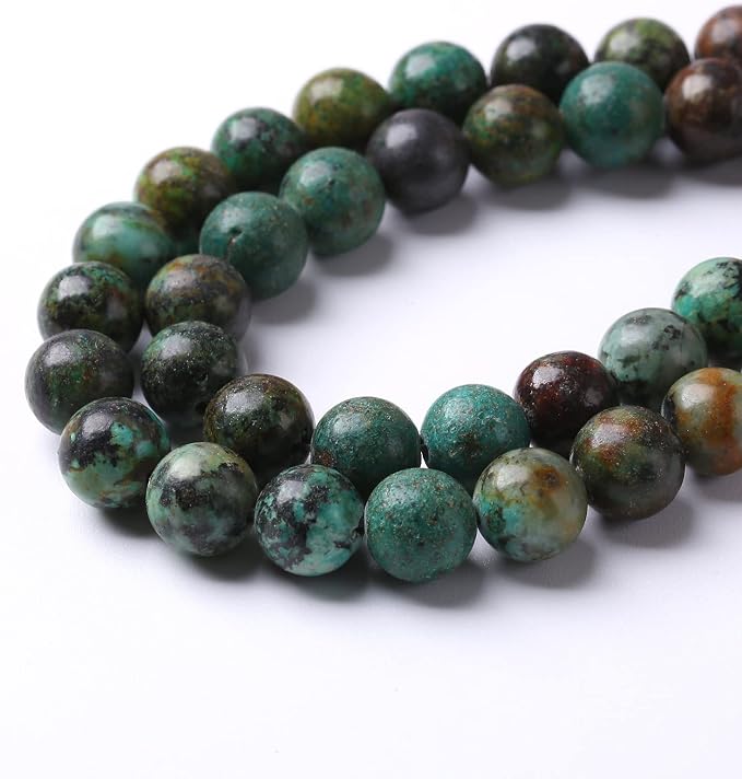 6mm 60pcs Natural African Turquoise Stone Beads - Image 4