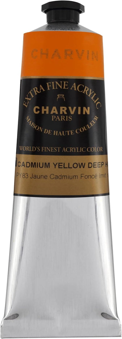 Charvin Extra Fine Professional Artist Acrylic Paint Colors, 150ml Cadmium by Unknown
