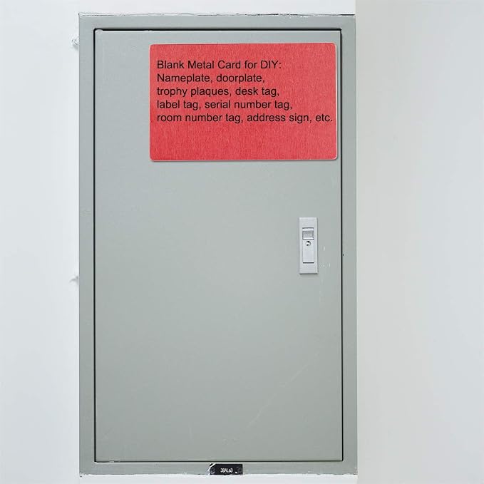 uxcell Blank Metal Card 80x50x1mm Anodized Aluminum Plate - Image 4