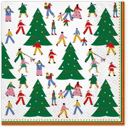 20-ct 13x13 Christmas Paper Decoupage Napkins, 3-Ply Servilletas Tissue Napkin by KeepUnique