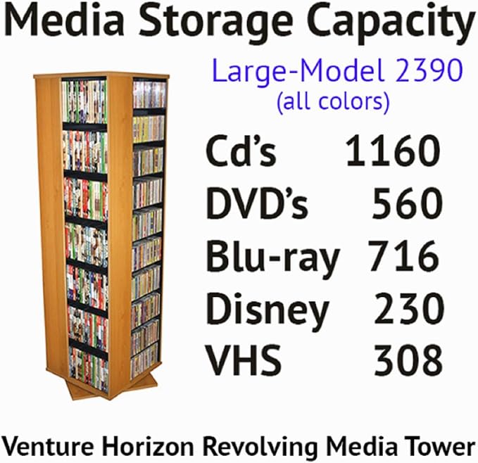 Venture Horizon Revolving Media Tower 1000 White - Image 4