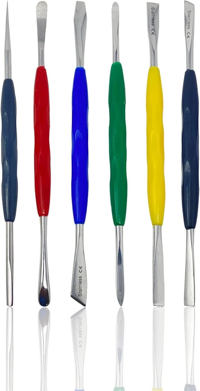 CYNAMED Stainless Steel Spatula Wax & Clay Sculpting Tool Carver Set - Image 9