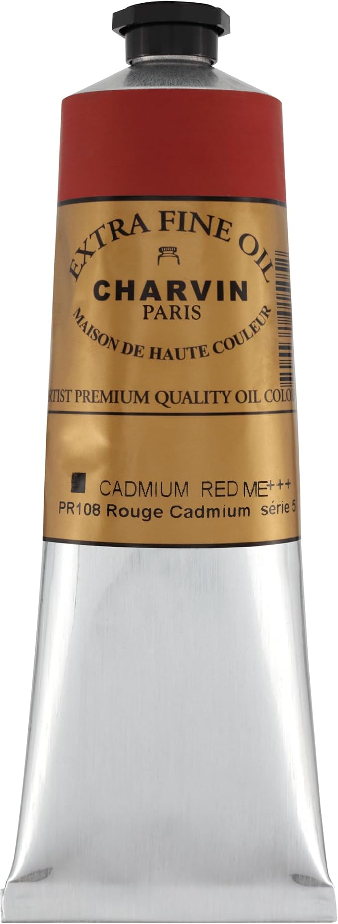 Charvin Extra Fine Oil Paint, Cadmium Red Medium 150 ml - Image 2