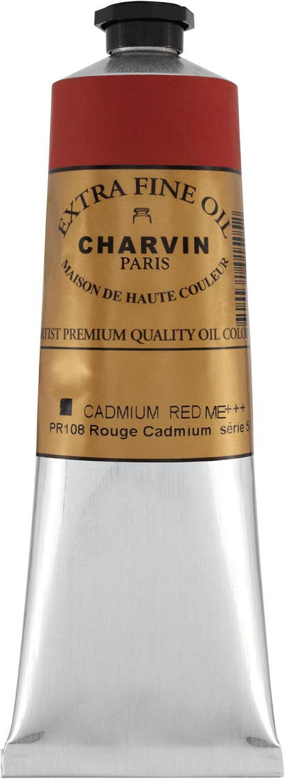 Charvin Extra Fine Oil Paint, Cadmium Red Medium 150 ml - Image 2