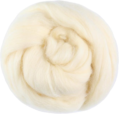3.53oz Wool Roving Yarn, Wool Felting Supplies, Pure Wools, Chunky Yarn by Jupean