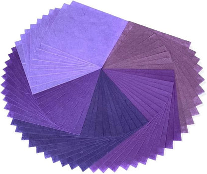 50 Sheets 6 x 6 Inches Natural Fiber Mulberry paper Sheets Square Origami Paper - Image 4