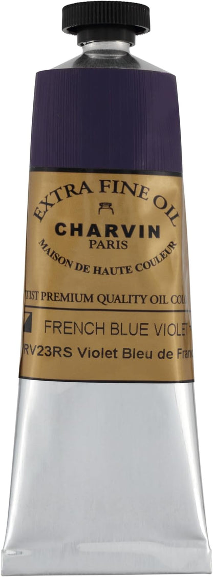 Charvin Extra Fine Oil Paint, French Blue Violet 60 mL - Image 2