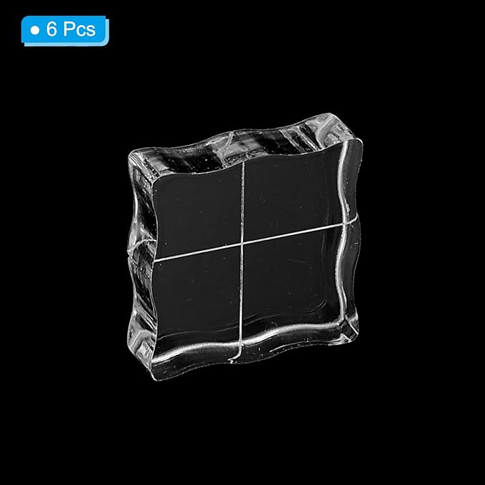 PATIKIL 1"x1" Acrylic Stamp Block - Image 3