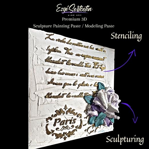 3D Sculpture Painting Paste|Texture Paste|Decorative Plaster|Ready to - Image 6