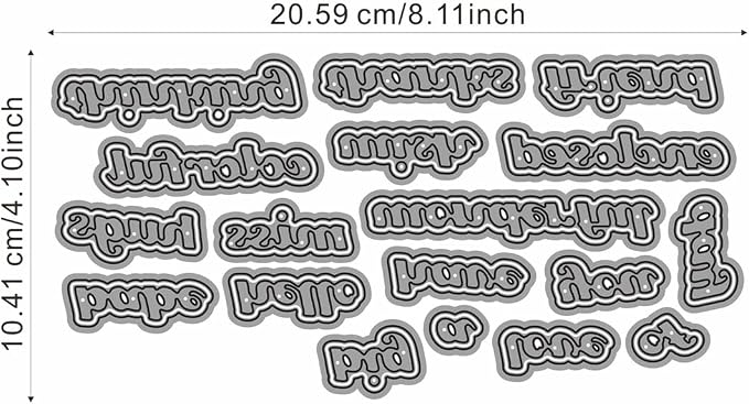 Metal Cutting Dies DIY Merry Christams Embossing Stencil Template Scrapbooking - Image 5