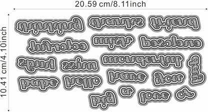 Metal Cutting Dies DIY Merry Christams Embossing Stencil Template Scrapbooking - Image 5