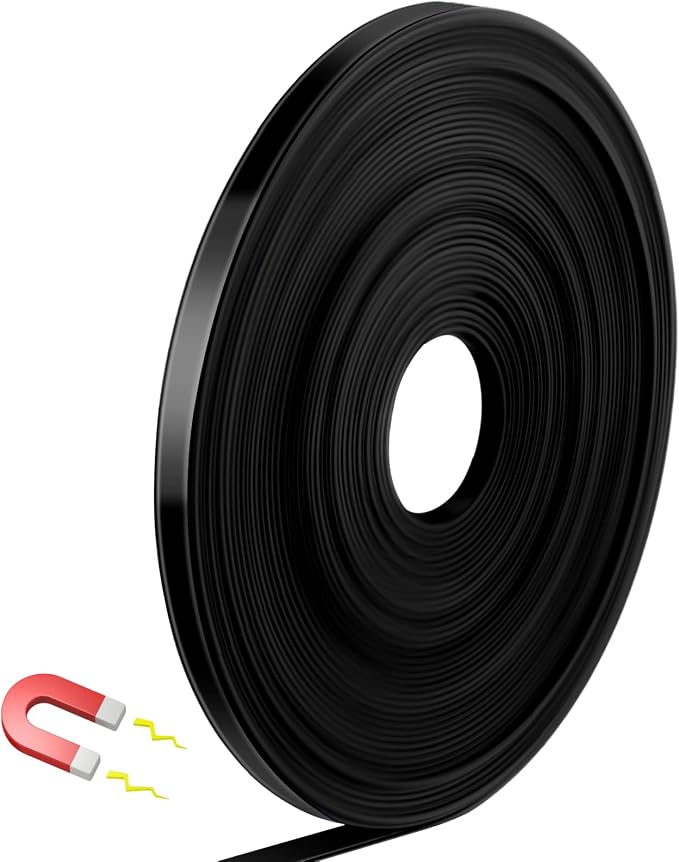 Magnetic Tape Roll Thin Strips, 0.39 Inch x 33 Feet Magnetic Board Dividers by Unknown