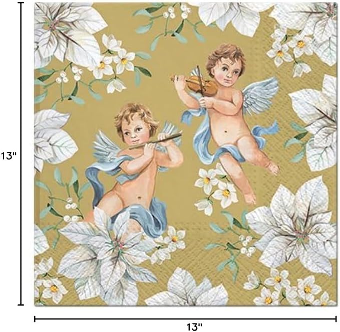 20-ct 13x13 Christmas Paper Decoupage Napkins, 3-Ply Servilletas Tissue Napkin - Image 7