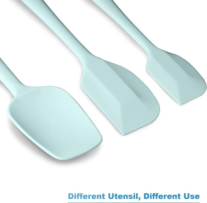 Silicone Spatula 3-piece Set, Ergonomic Handle High Heat-Resistant Spatulas - Image 6