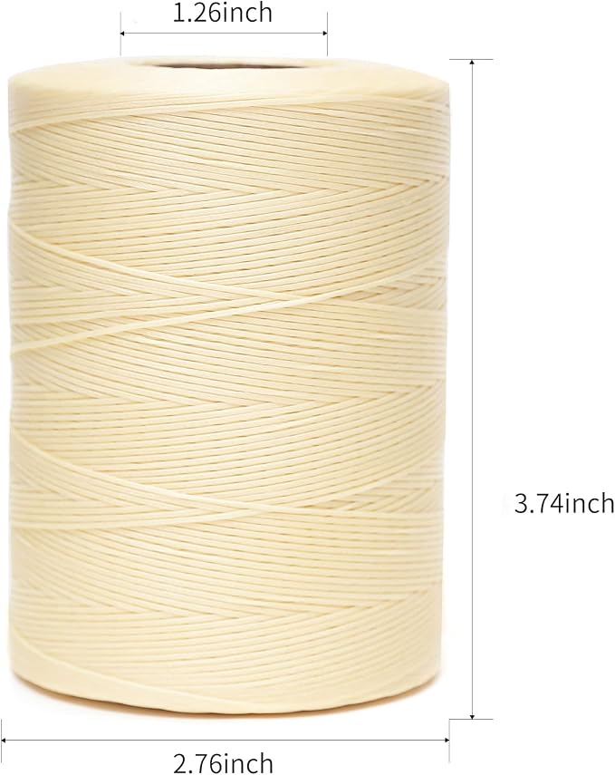 Waxed Thread, 852Yards 150D 0.8mm Flat Polyester Wax Thread - Image 2