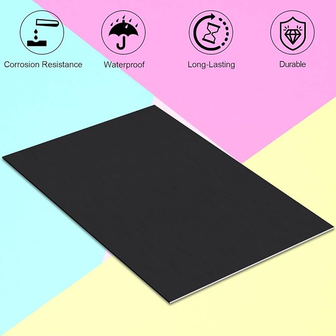 Anodized Aluminum Sheet 8 x 12 x 1/16 Inch Black 5052 Aluminum Alloy Engraving - Image 4
