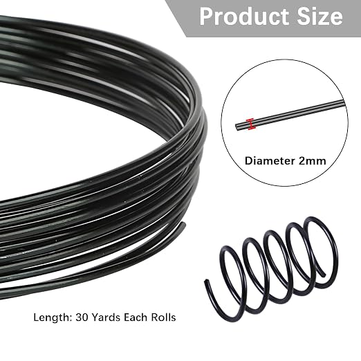 12 Gauge Aluminum Craft Wire, 2mm×30Yards Bendable Metal Craft Wire - Image 3